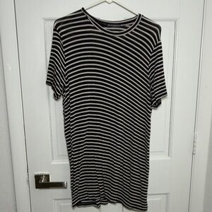 Black and White Shirtdress